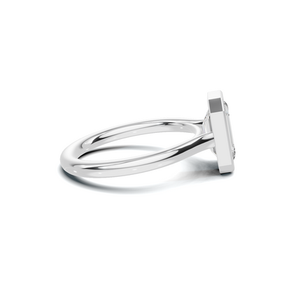 Modern Bezel Set Ring