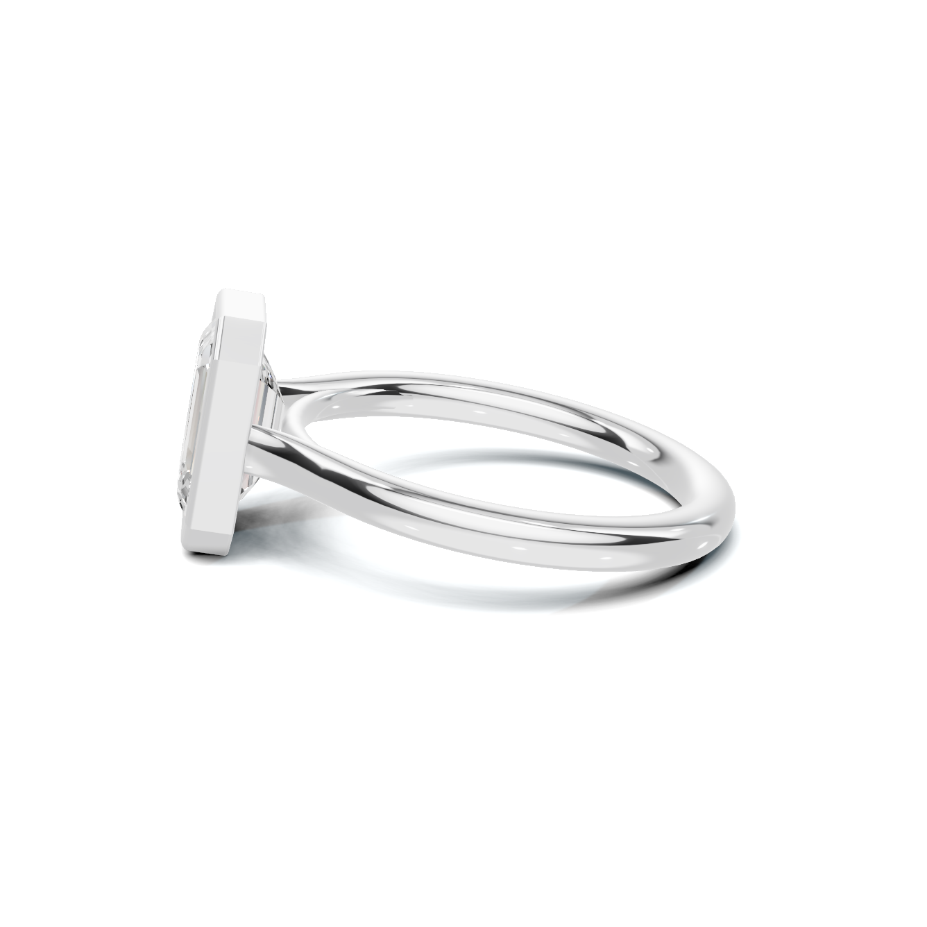 Modern Bezel Set Ring