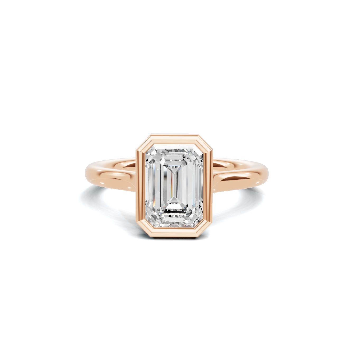 Modern Bezel Set Ring