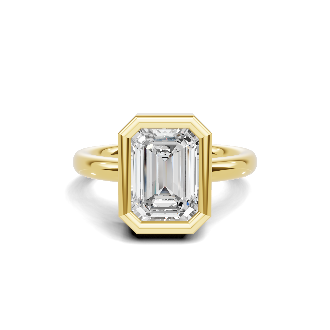 Modern Bezel Setting Ring