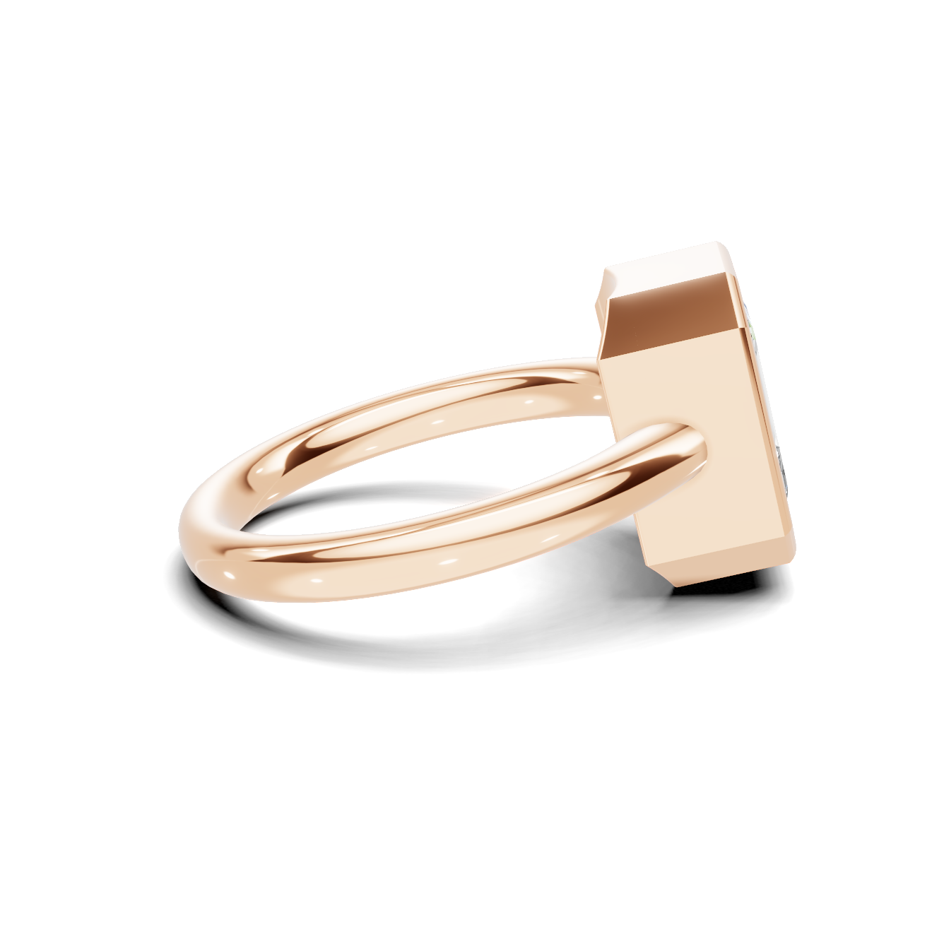 Modern Bezel Setting Ring