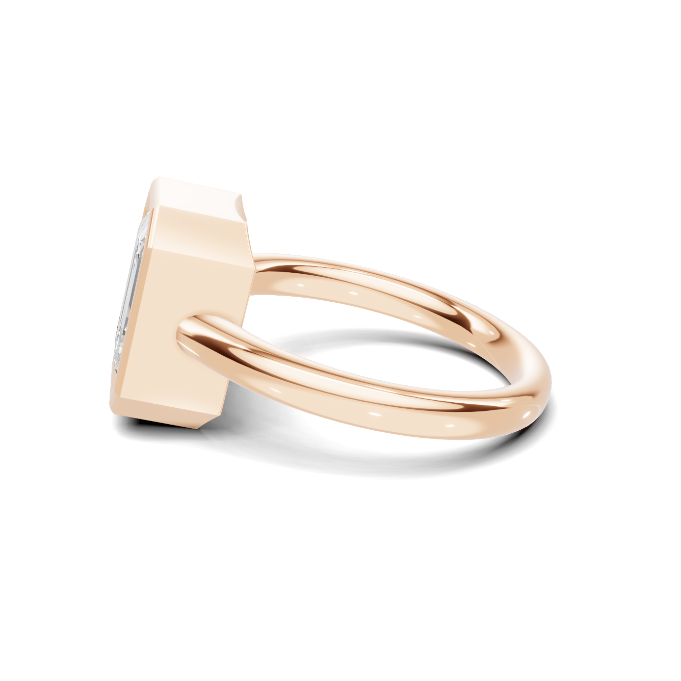 Modern Bezel Setting Ring
