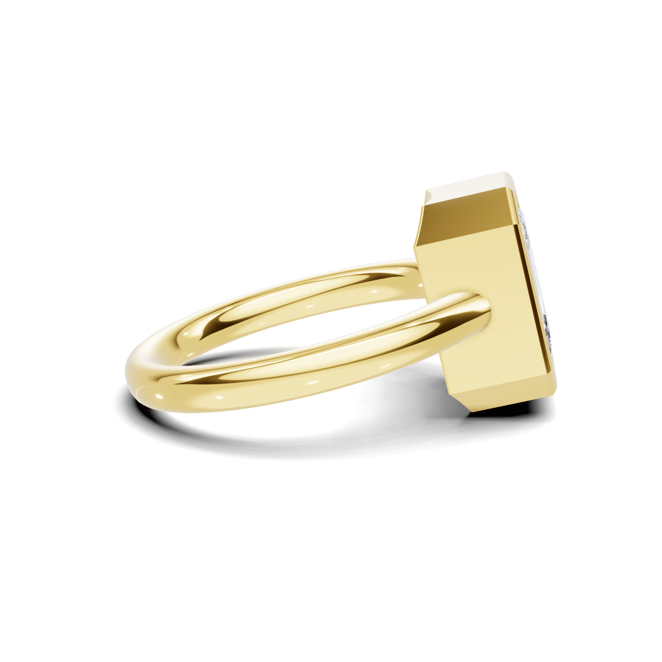 Modern Bezel Setting Ring