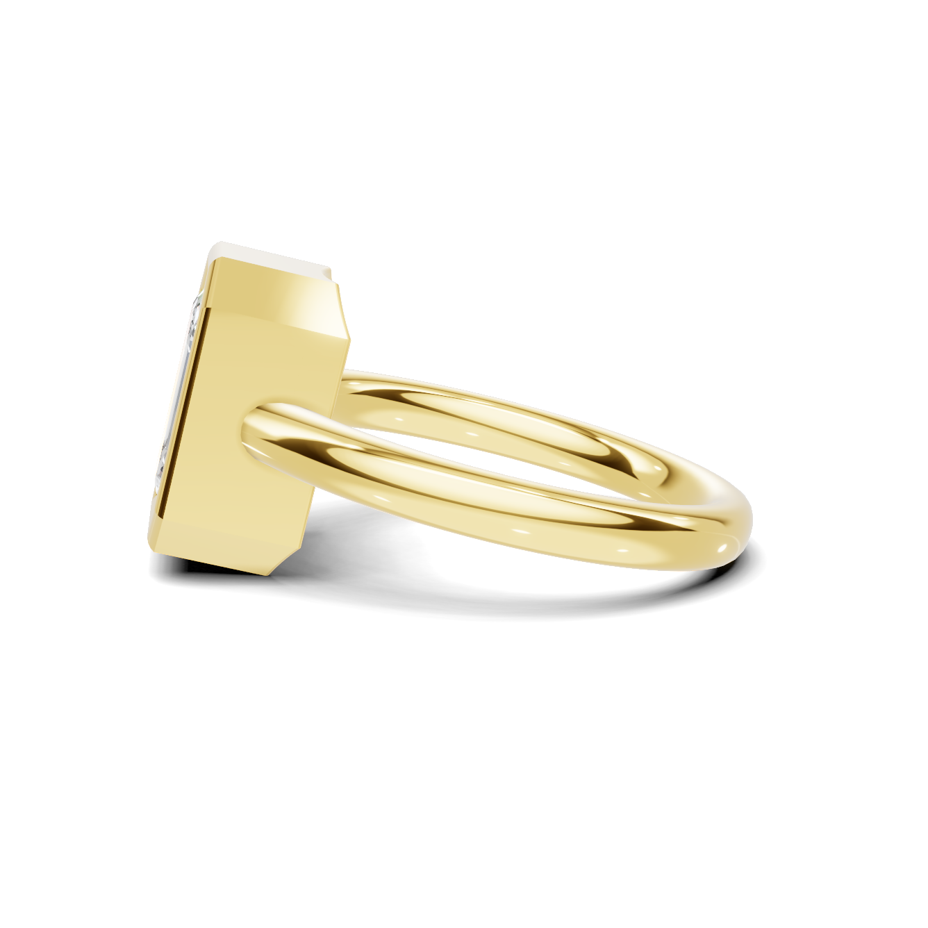 Modern Bezel Setting Ring
