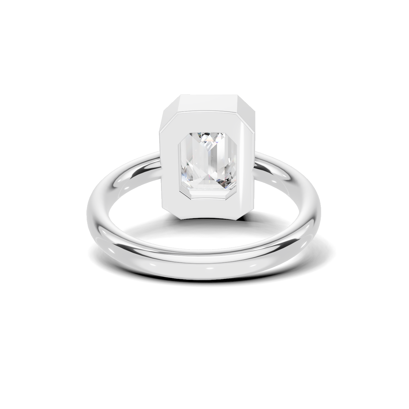 Modern Bezel Setting Ring