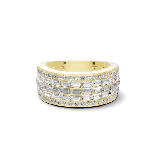 Multi Row Baguette Ring