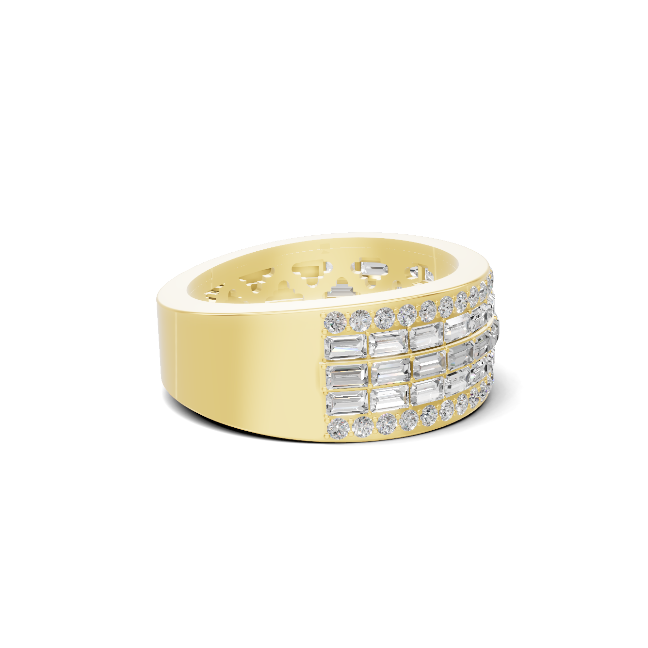 Multi Row Baguette Ring