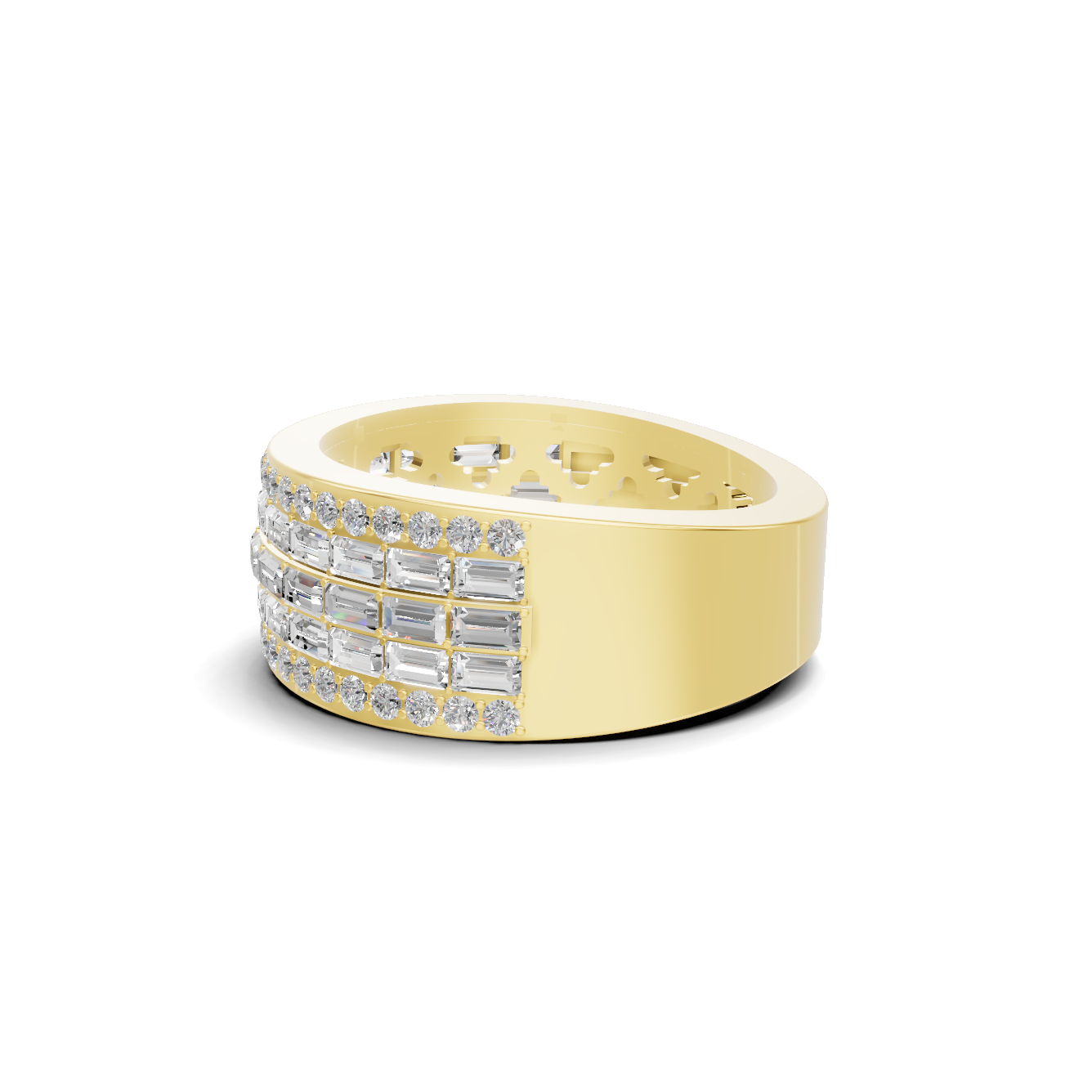 Multi Row Baguette Ring