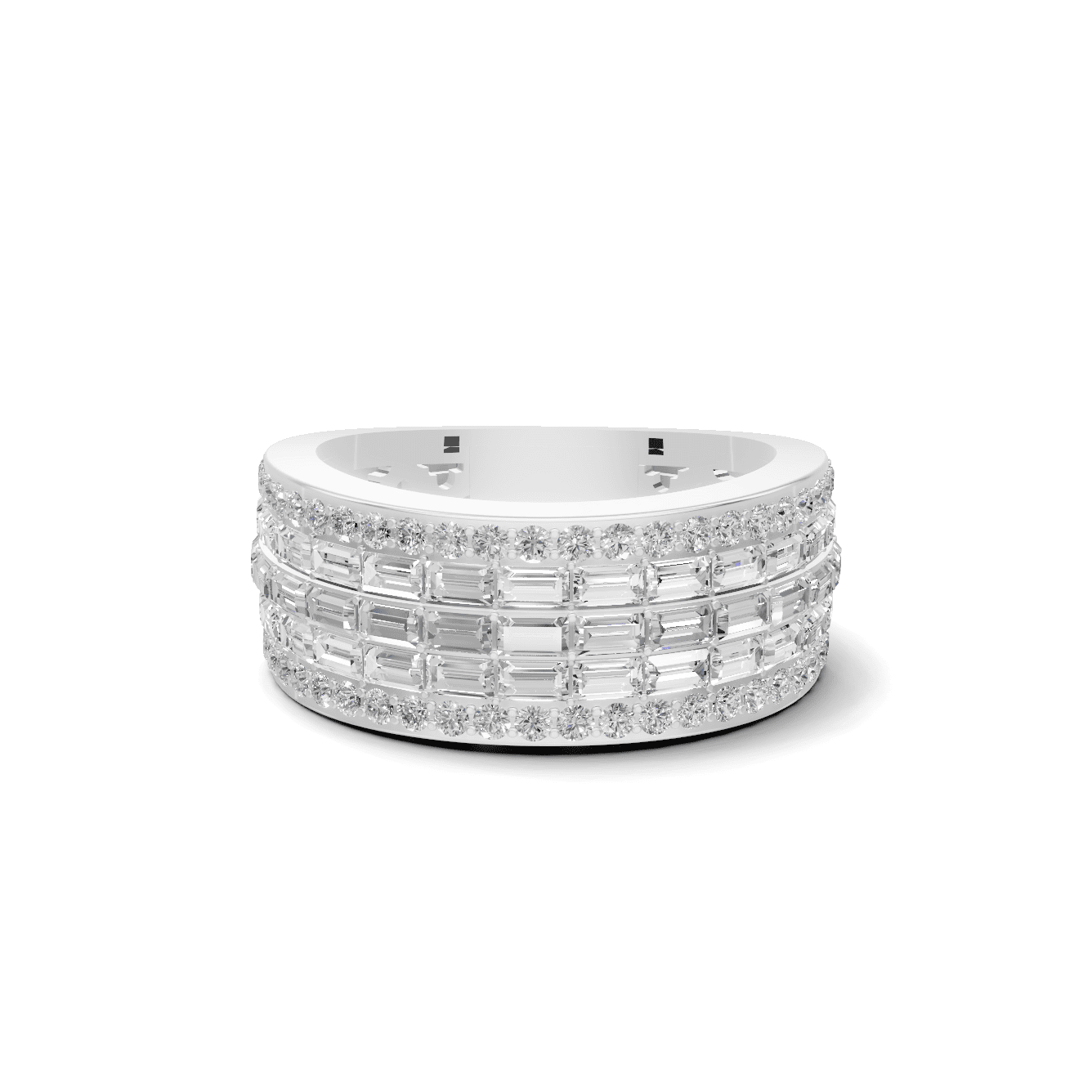 Multi Row Baguette Ring