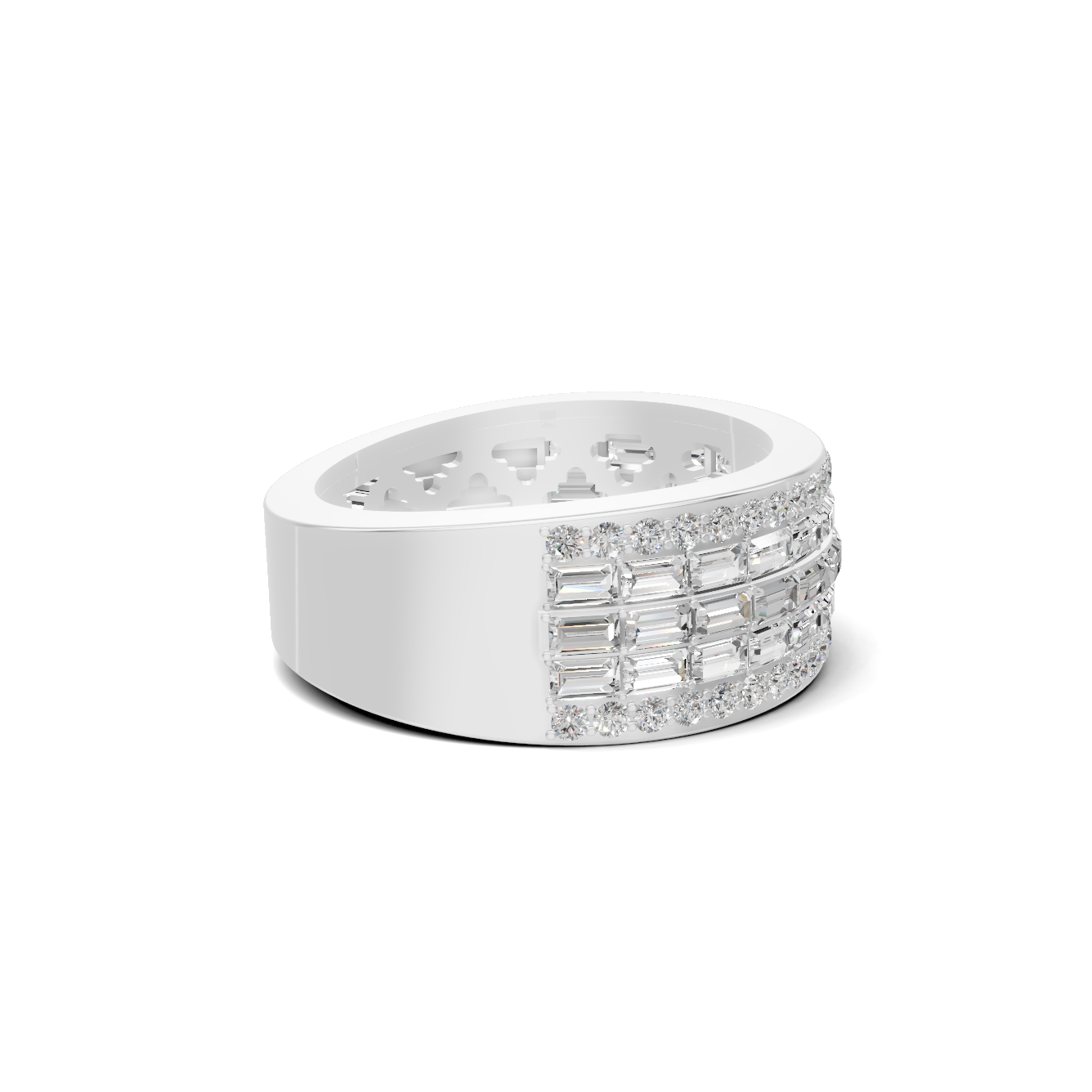 Multi Row Baguette Ring