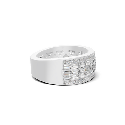 Multi Row Baguette Ring