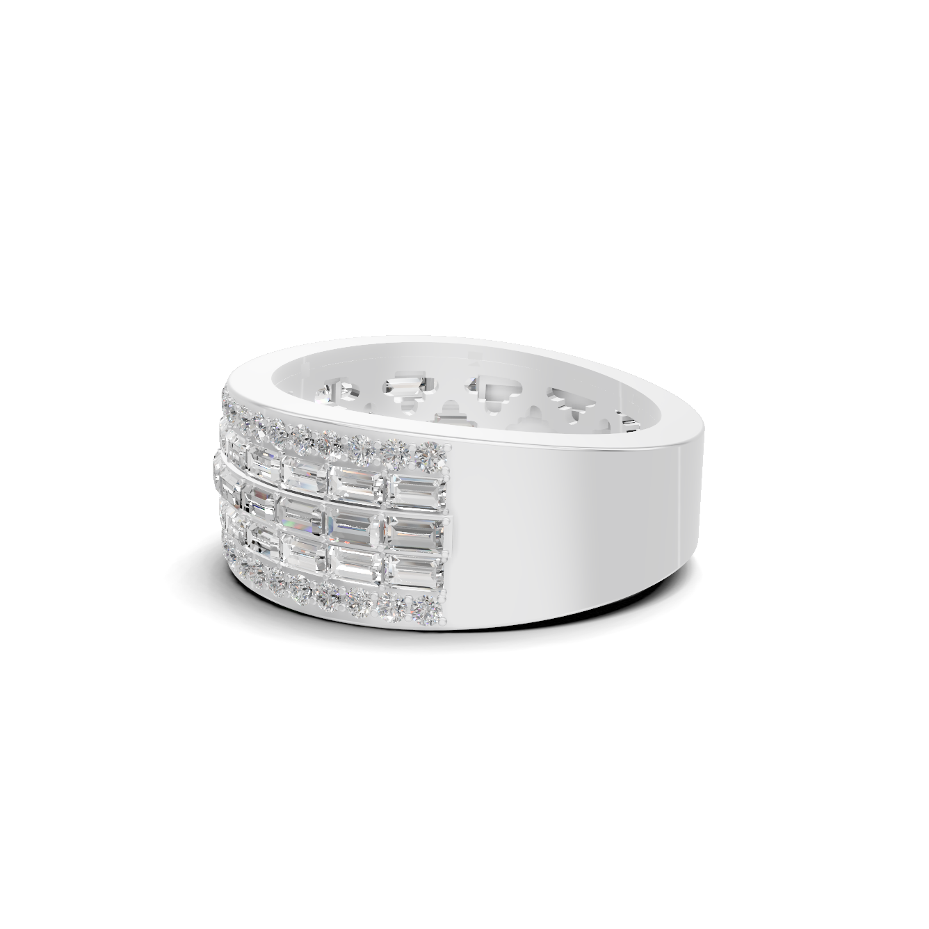 Multi Row Baguette Ring