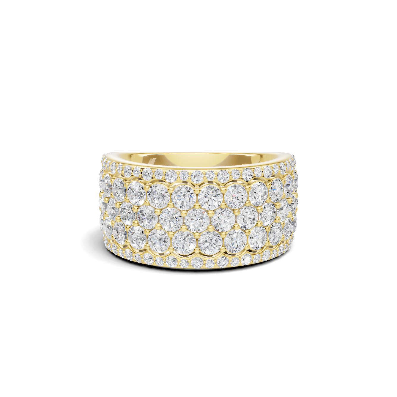Multi Row Pave Ring