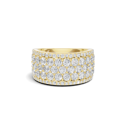 Multi Row Pave Ring