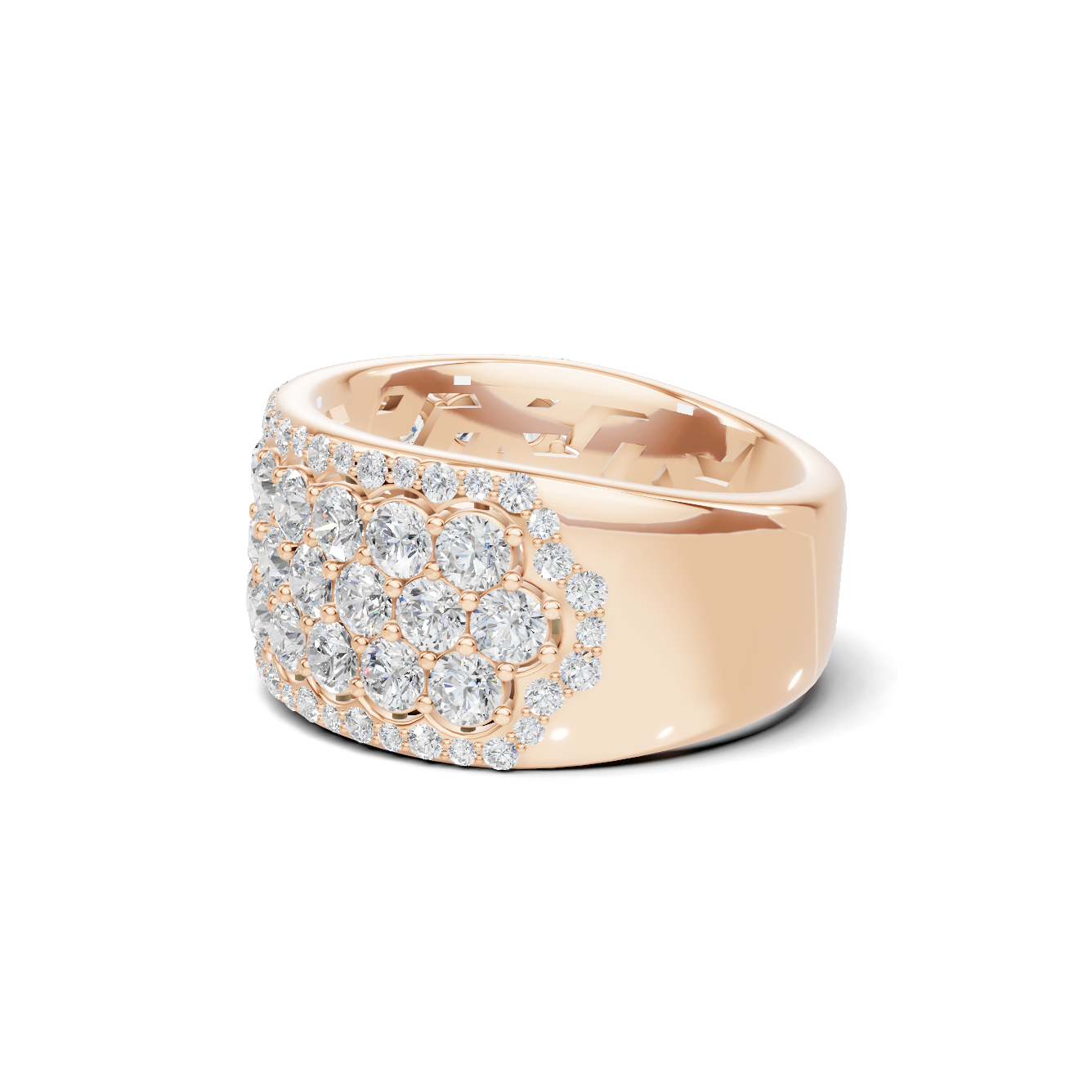 Multi Row Pave Ring