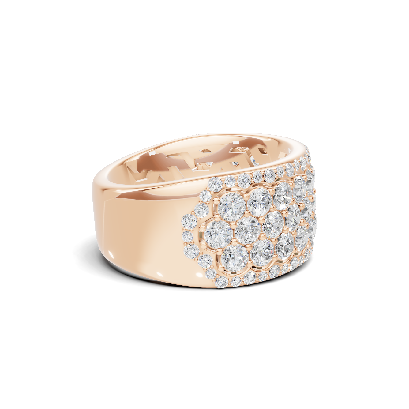 Multi Row Pave Ring