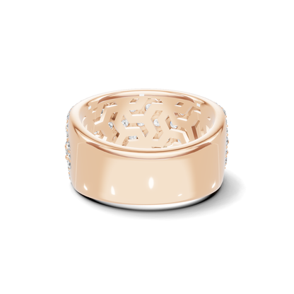 Multi Row Pave Ring