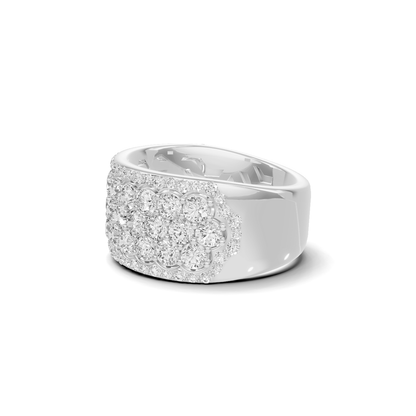 Multi Row Pave Ring