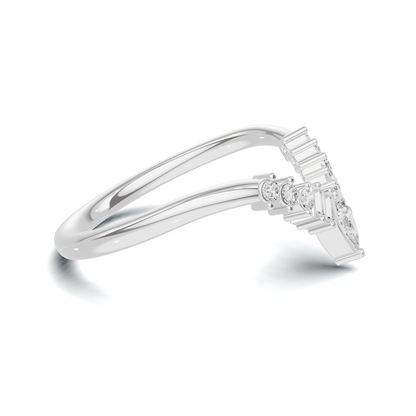 Multi Stone V Shape Ring