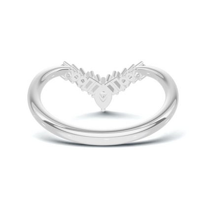 Multi Stone V Shape Ring