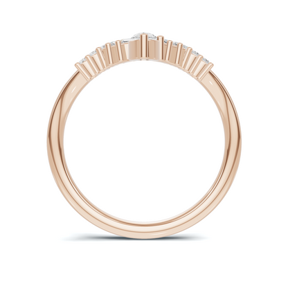 Multi Stone V Shape Ring