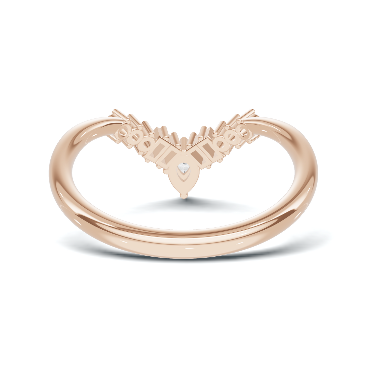 Multi Stone V Shape Ring