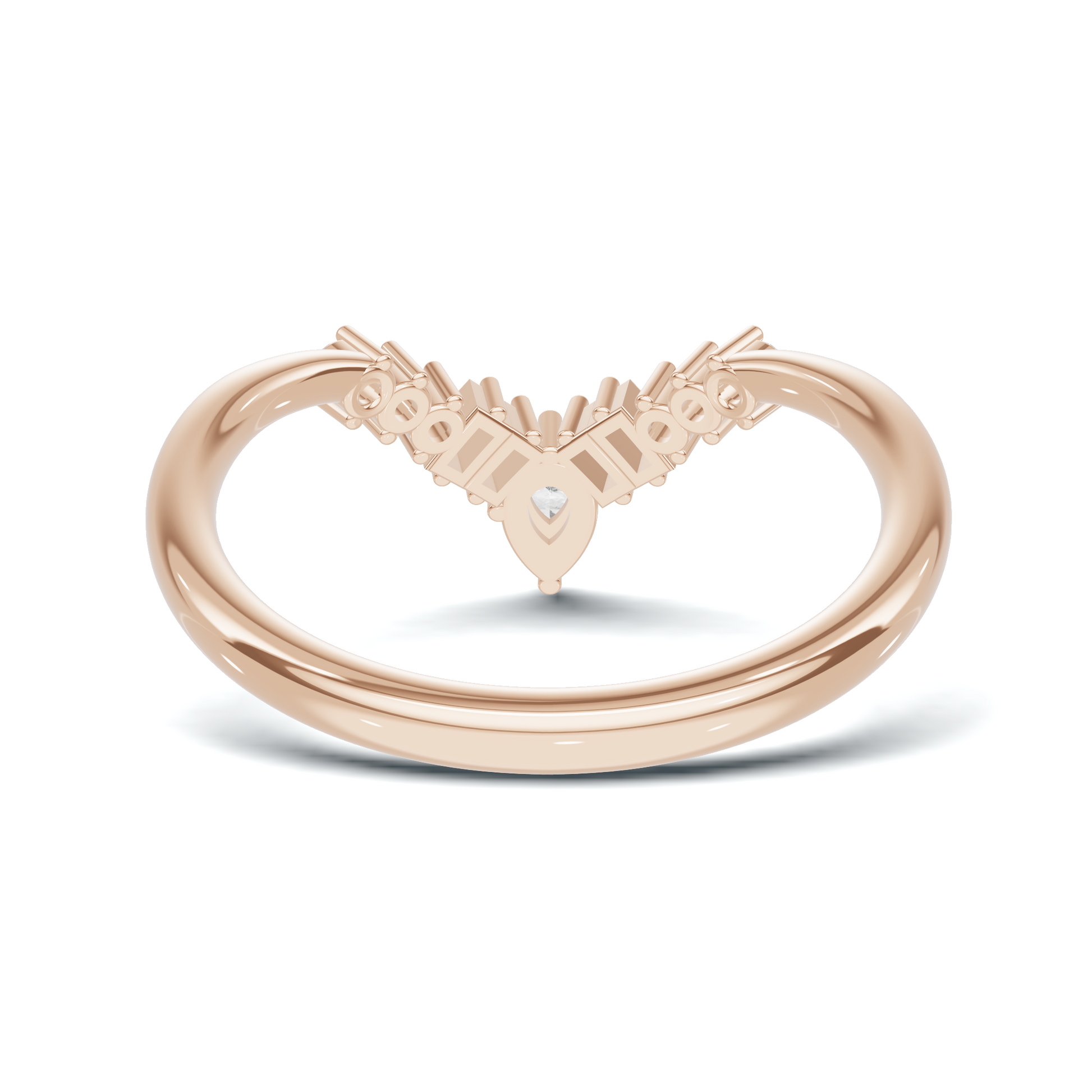Multi Stone V Shape Ring