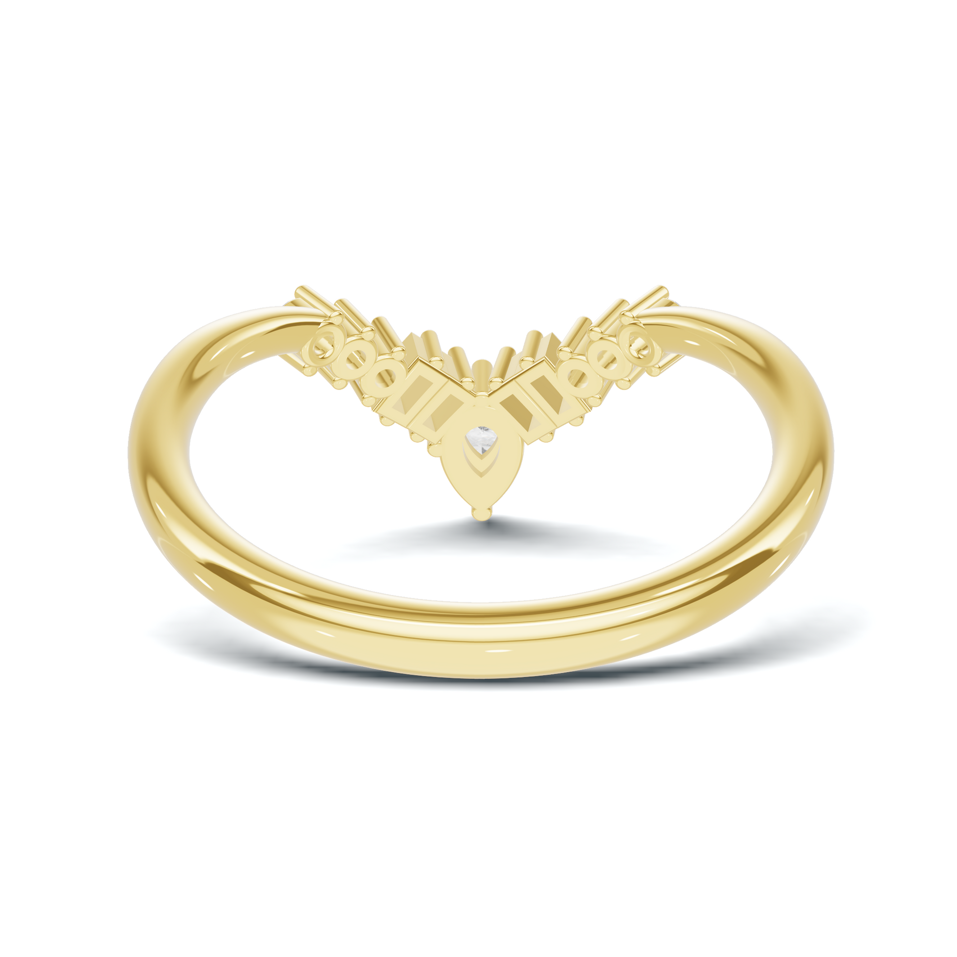 Multi Stone V Shape Ring
