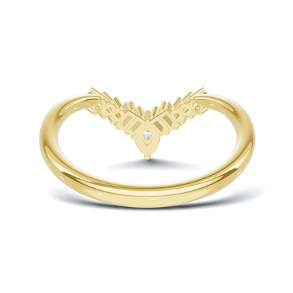 Multi Stone V Shape Ring