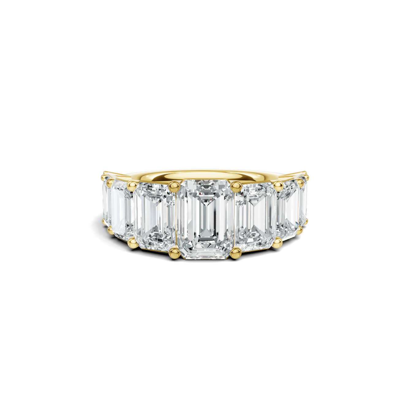 Nine Stone Anniversary Ring