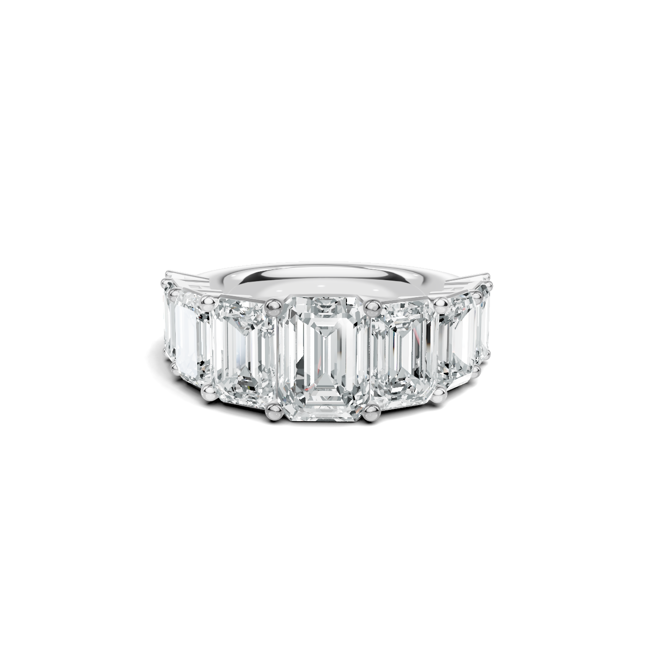 Nine Stone Anniversary Ring
