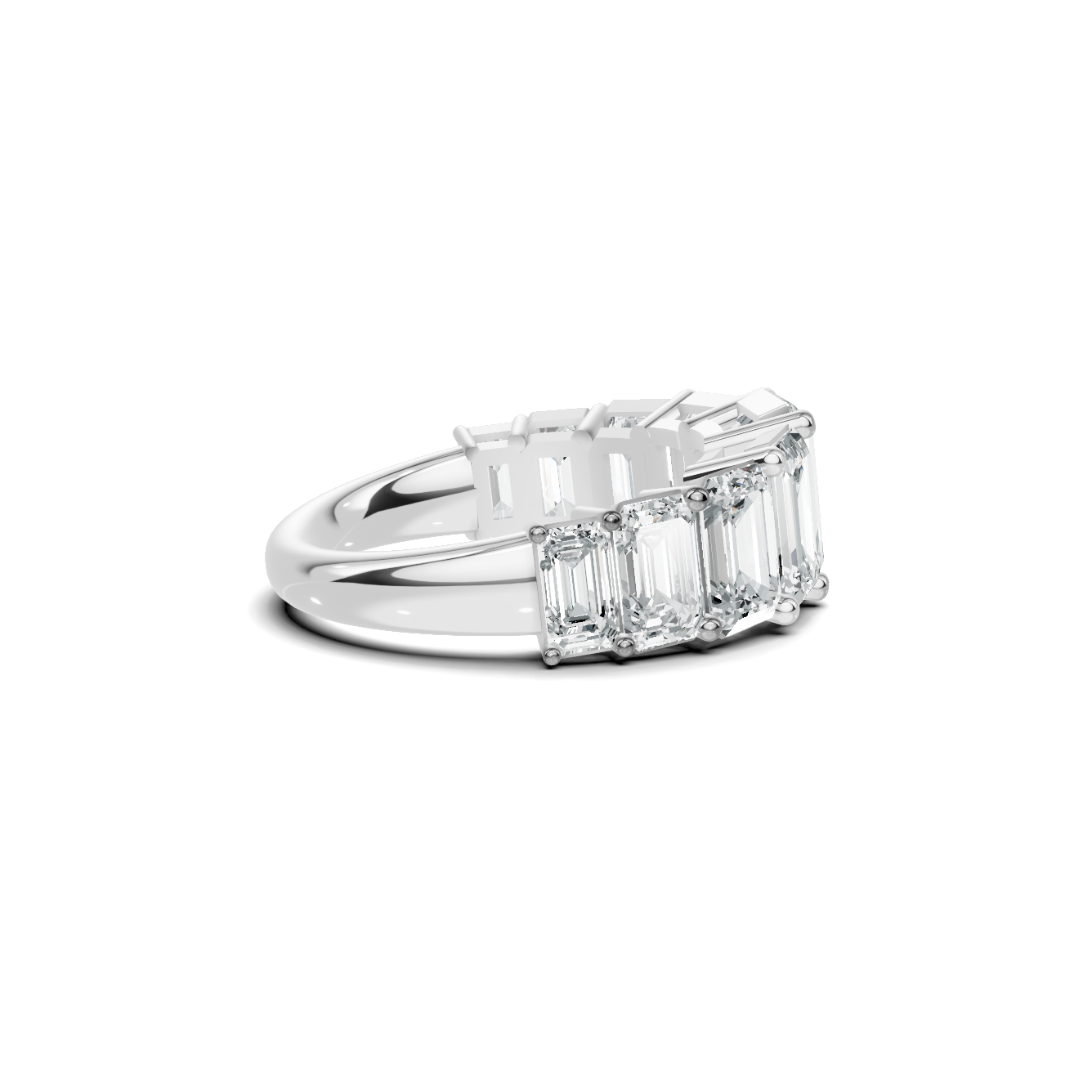 Nine Stone Anniversary Ring