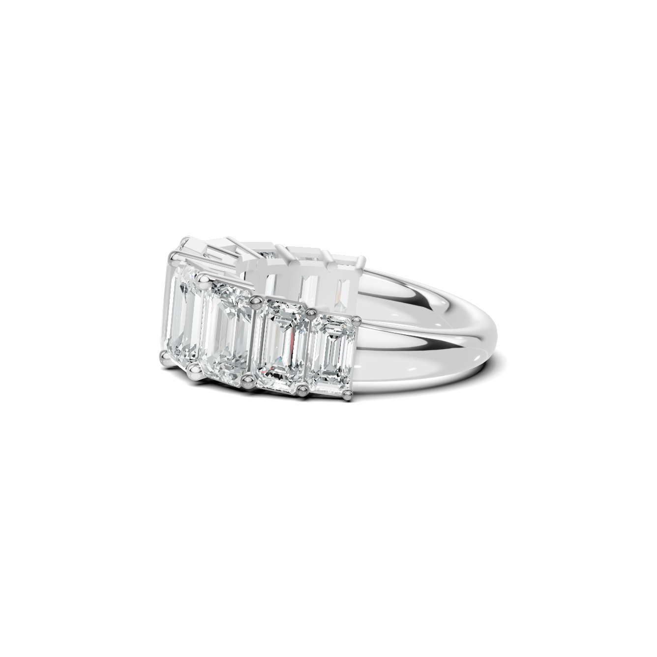 Nine Stone Anniversary Ring