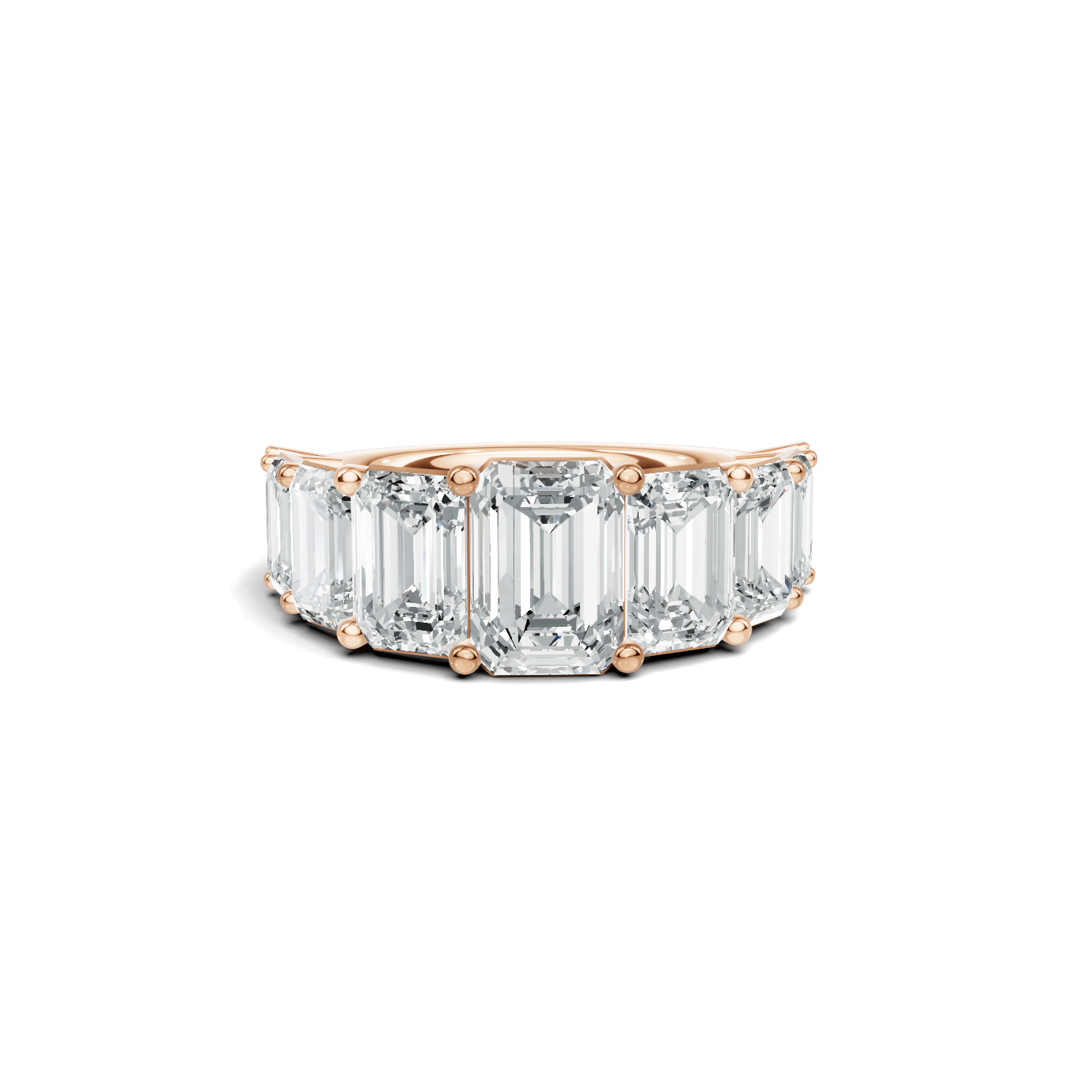 Nine Stone Anniversary Ring