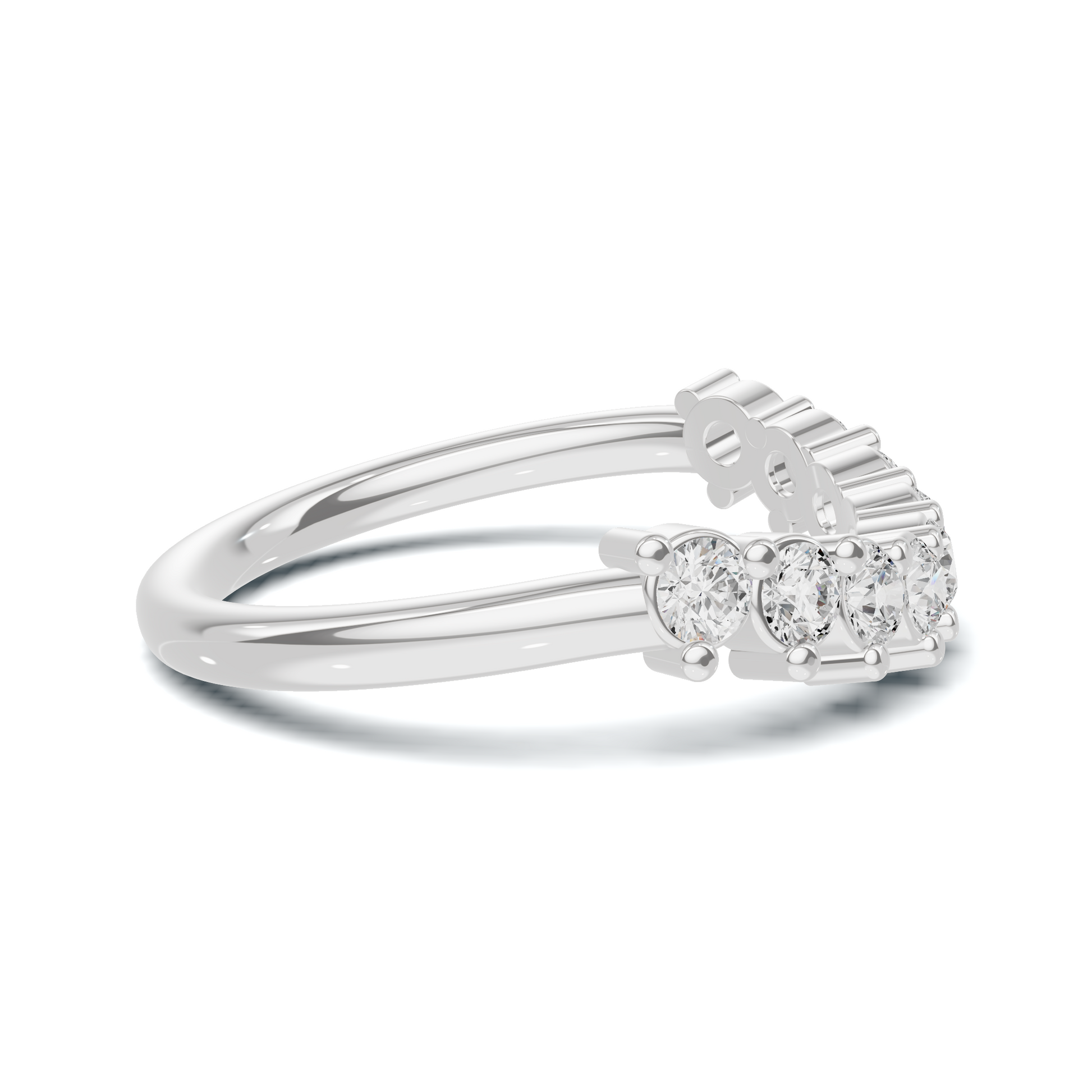 Nine Stone Prong Ring