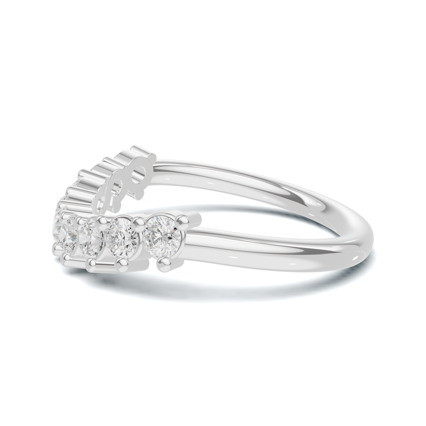 Nine Stone Prong Ring