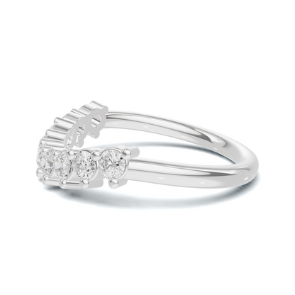 Nine Stone Prong Ring