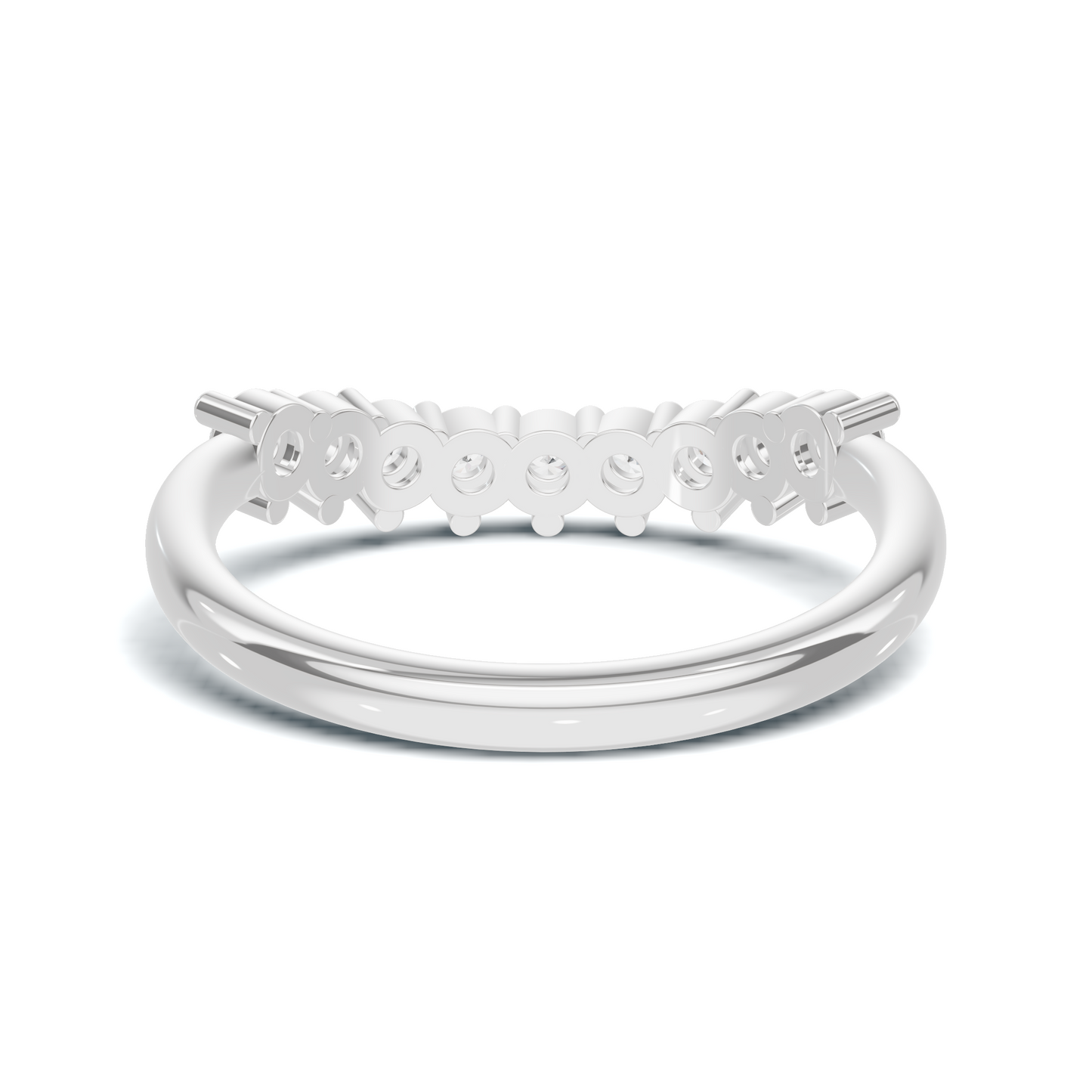 Nine Stone Prong Ring