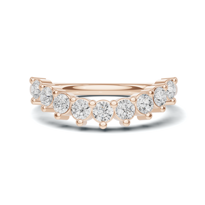 Nine Stone Prong Ring