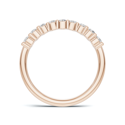 Nine Stone Prong Ring