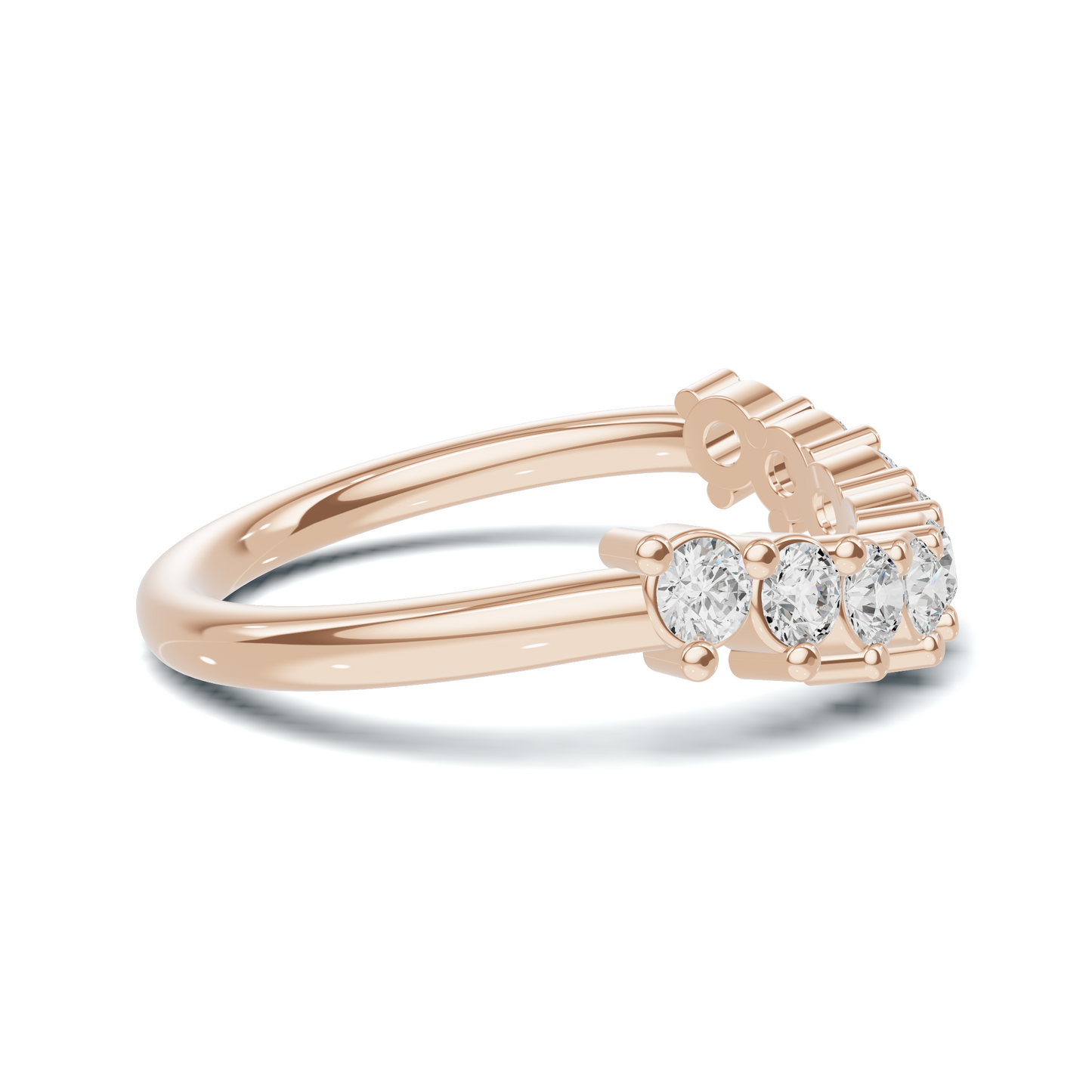 Nine Stone Prong Ring