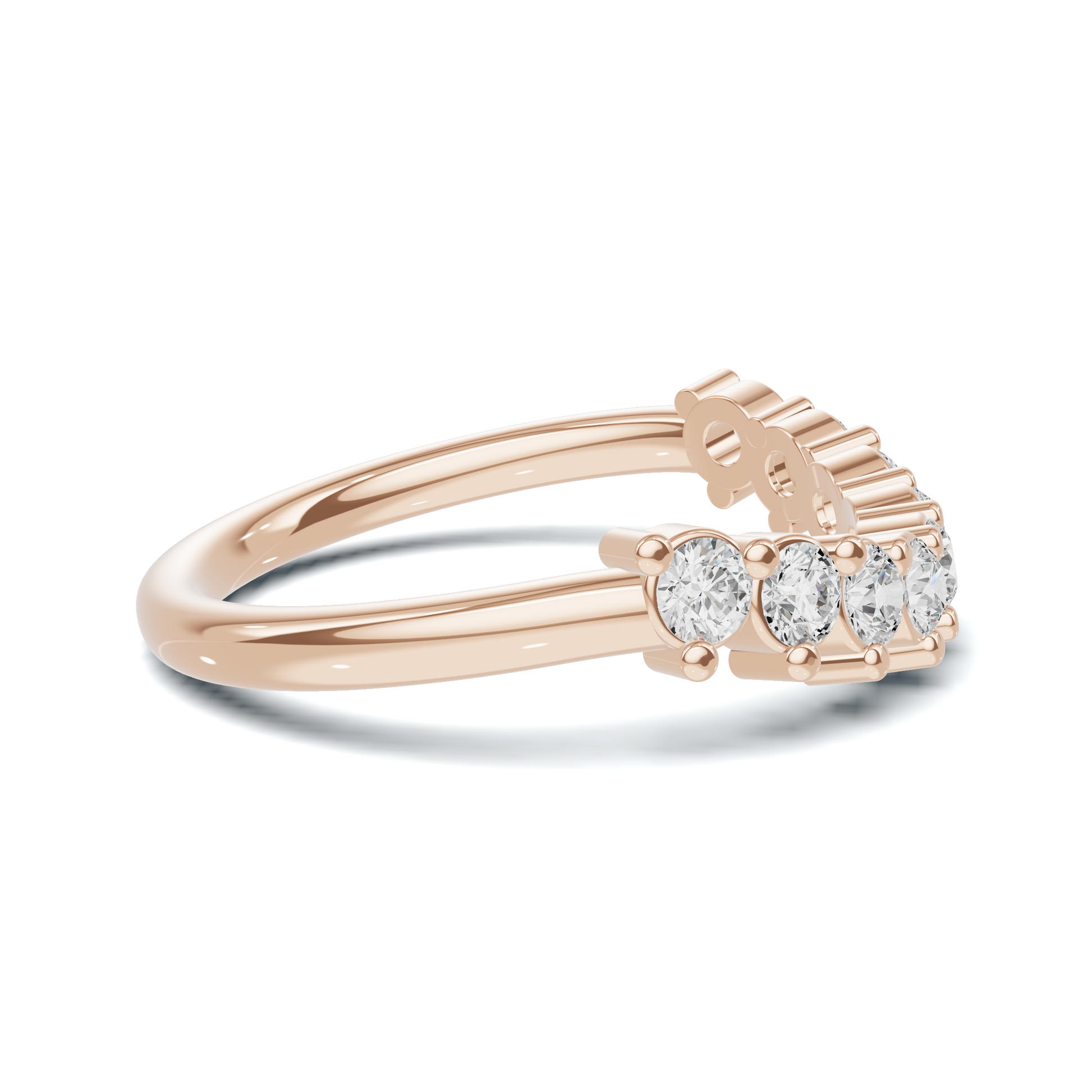 Nine Stone Prong Ring