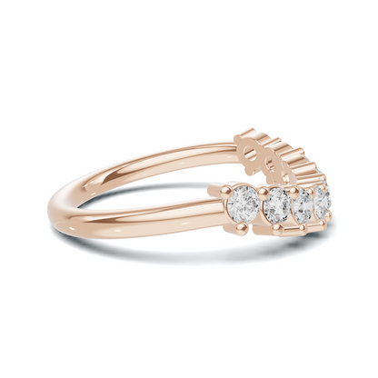 Nine Stone Prong Ring
