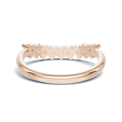 Nine Stone Prong Ring