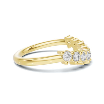 Nine Stone Prong Ring