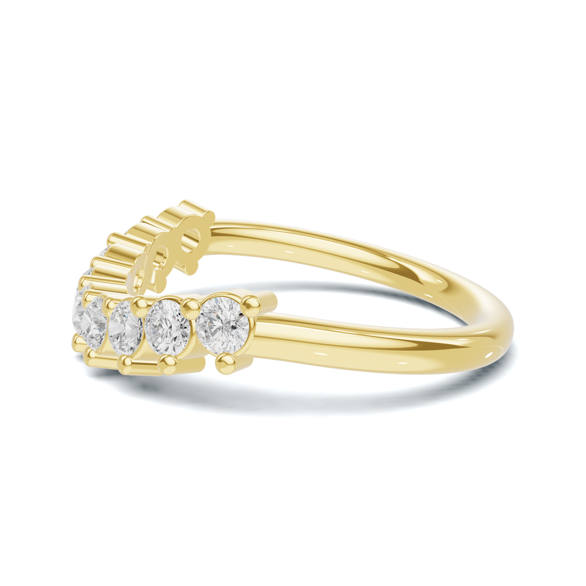 Nine Stone Prong Ring