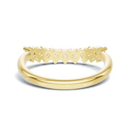 Nine Stone Prong Ring