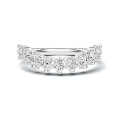 Nine Stone Prong Ring