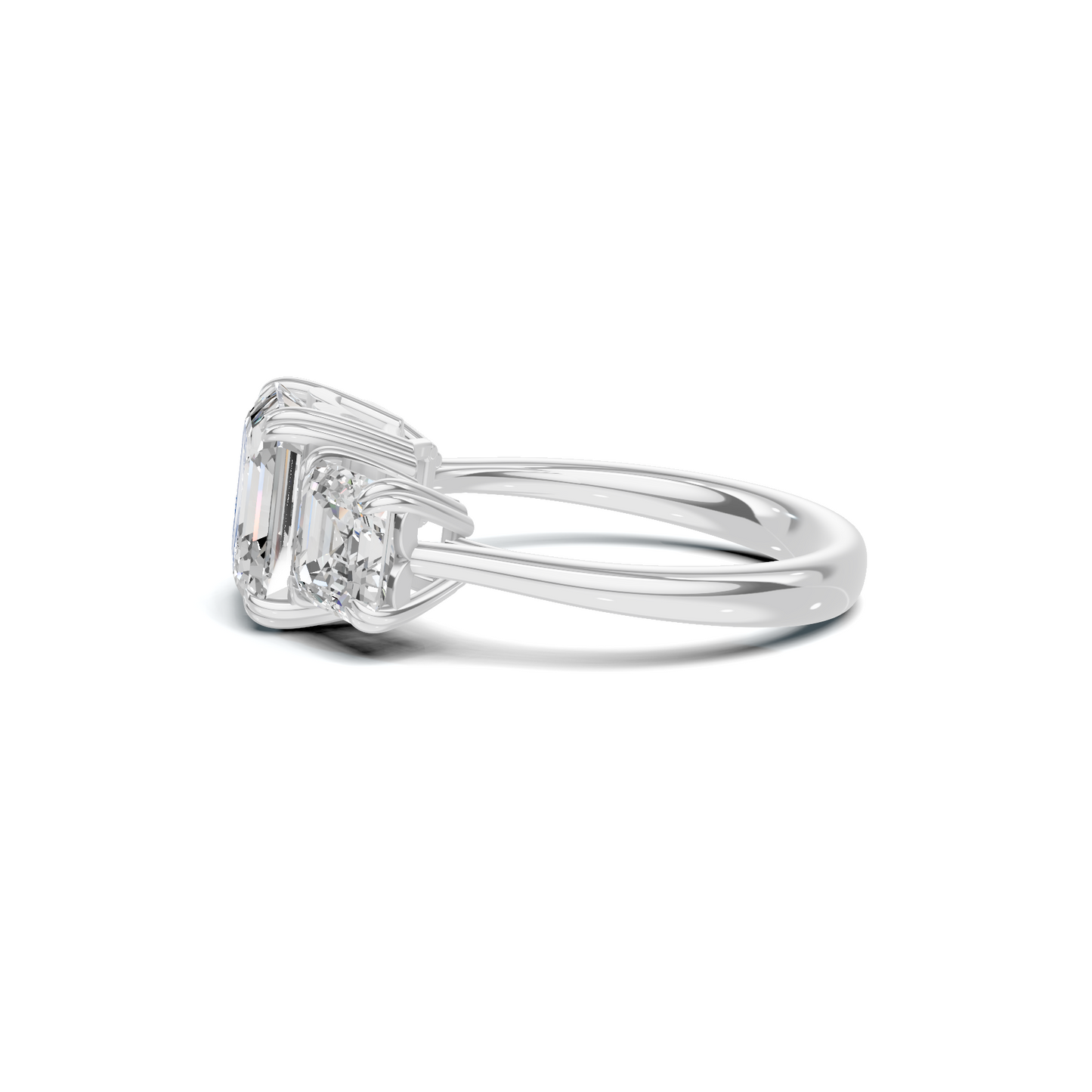 Opulent Three Stone Ring