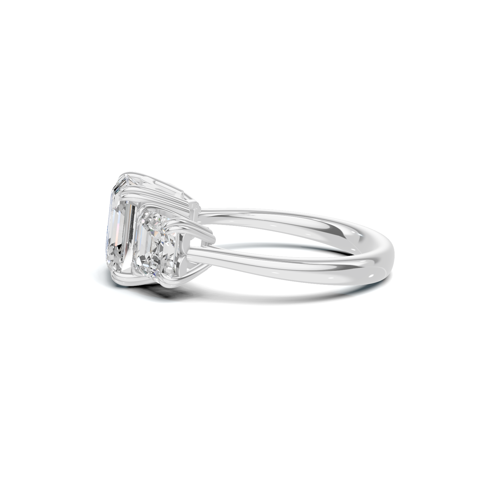 Opulent Three Stone Ring
